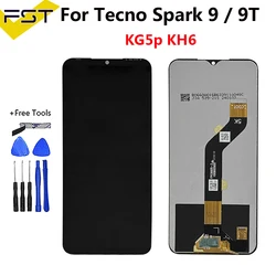 6.6 inches For Tecno Spark 9 KG5p LCD Display Touch Screen Digitizer Replacement For Tecno Spark 9 Spark 9T KH6 LCD Sensor