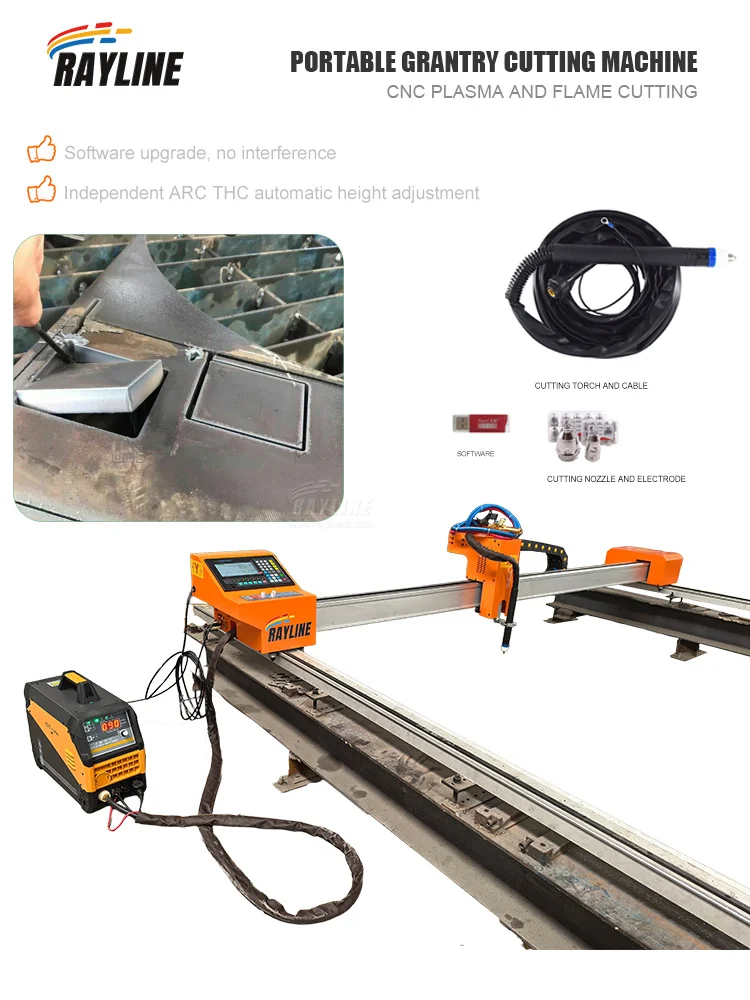Germany Quaity Gantry CNC Plasma Cutting Machine Effective 1.5*3.0m 2.0*3.0m For Metal Cutting Cutter Machinery 100A 160A 200A