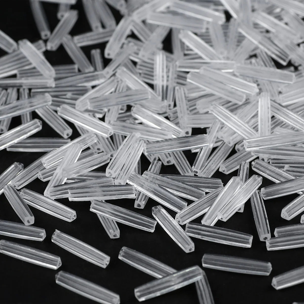 21mm Translucent Acrylic Long Tube Crystal Beads Glass Spacer Loose Beads For Jewelry Making Bracelet DIY Earrings Accessories