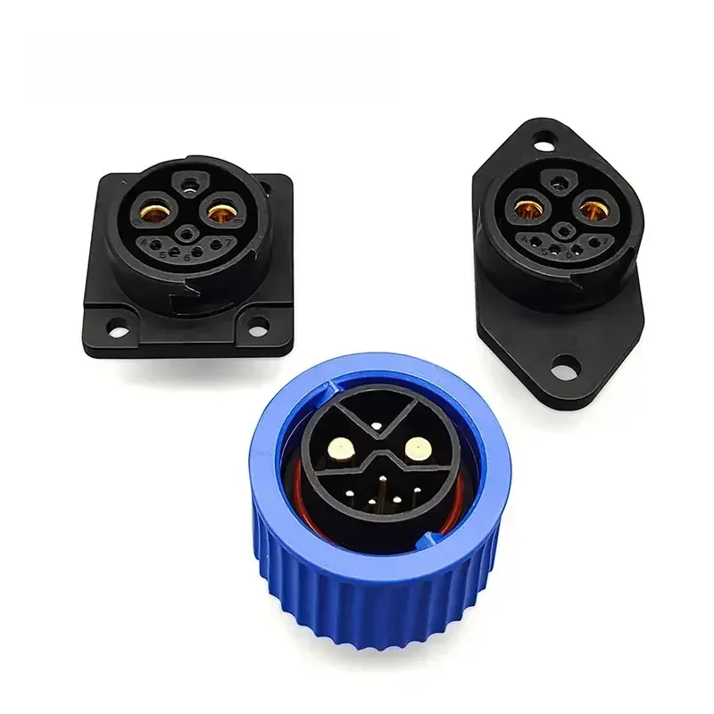 AliExpress DIVEDEER Electric Bicycle Charging Plug Socket M23 2+1+5 Lithium Battery Connector E-bike Welding Male Female Charging Connectors Adapter
