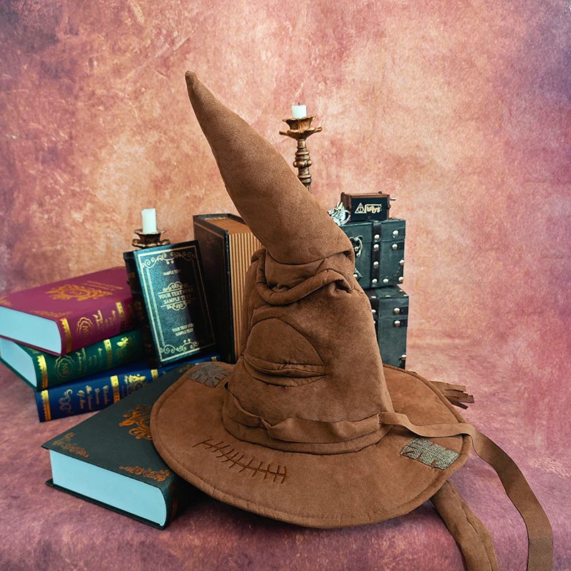 New College Wizard Hat, Unisex for Adults & Kids, Halloween Cosplay Role‑Play Party Costume Hat