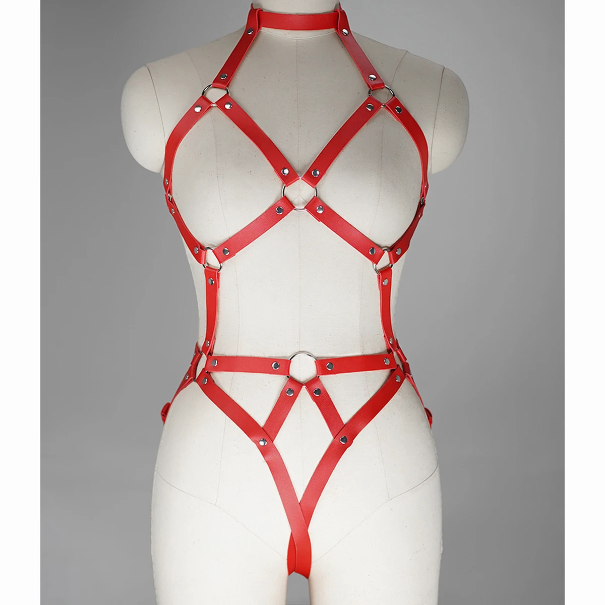 

Красное женское сексуальное женское белье, ремень для всего тела, пояс для связывания, подвязки на бедро, готическая фетиш-одежда, экзотическая одежда, аксессуары