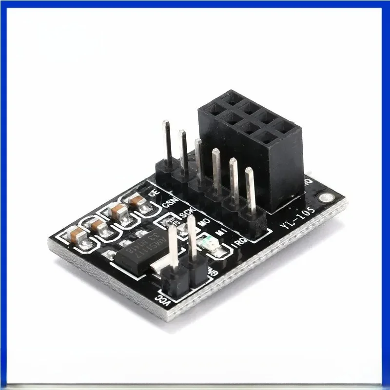 1/5 pièces NRF24L01 Module adaptateur sans fil 3.3V nouvelle prise adaptateur plaque 8Pin pour arduino Robot voiture 24L01 Module sans fil