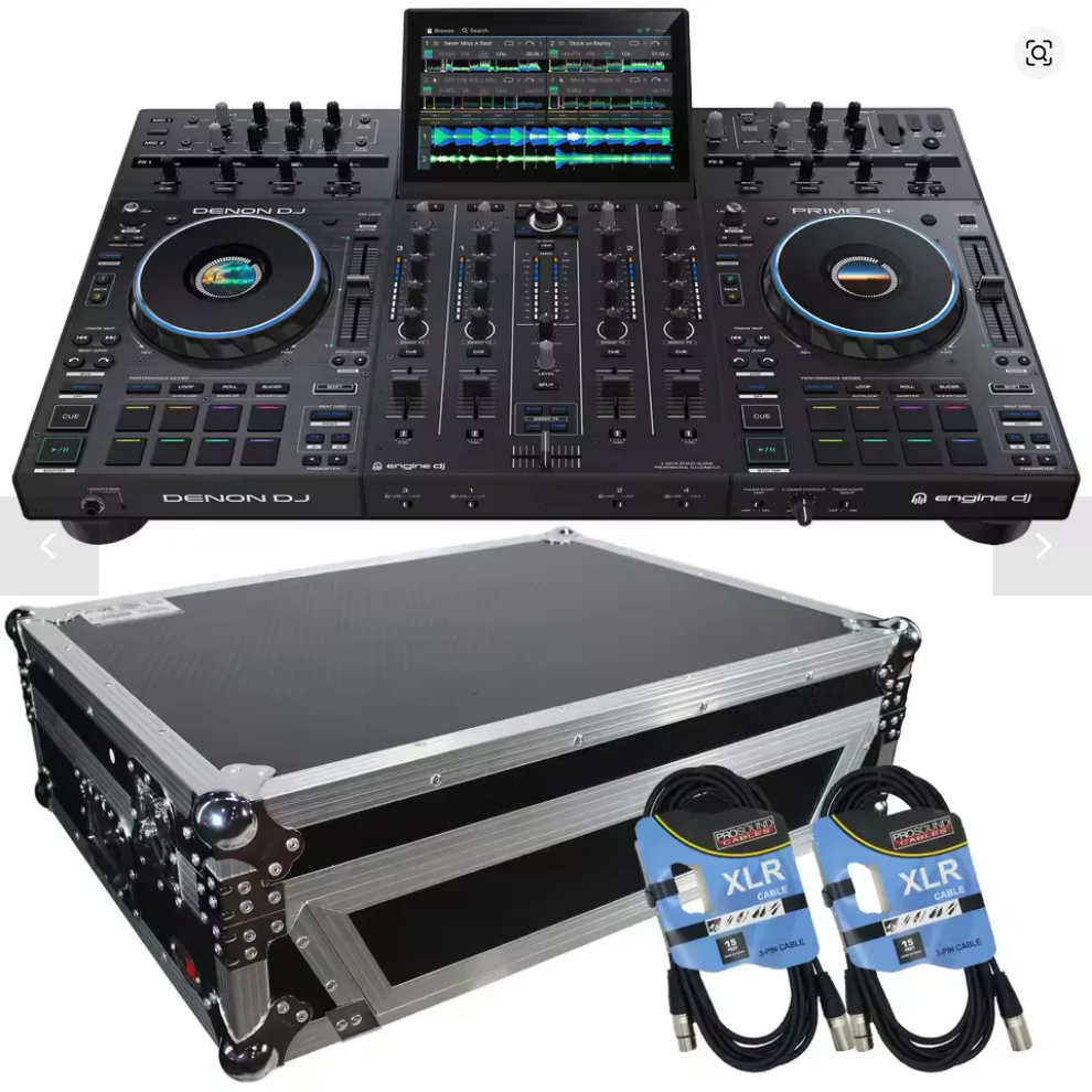 

FAST SELLING ON NEW Denon DJ Prime 4+ 4-deck Standalone DJ System with bundle and 2 cables in stock