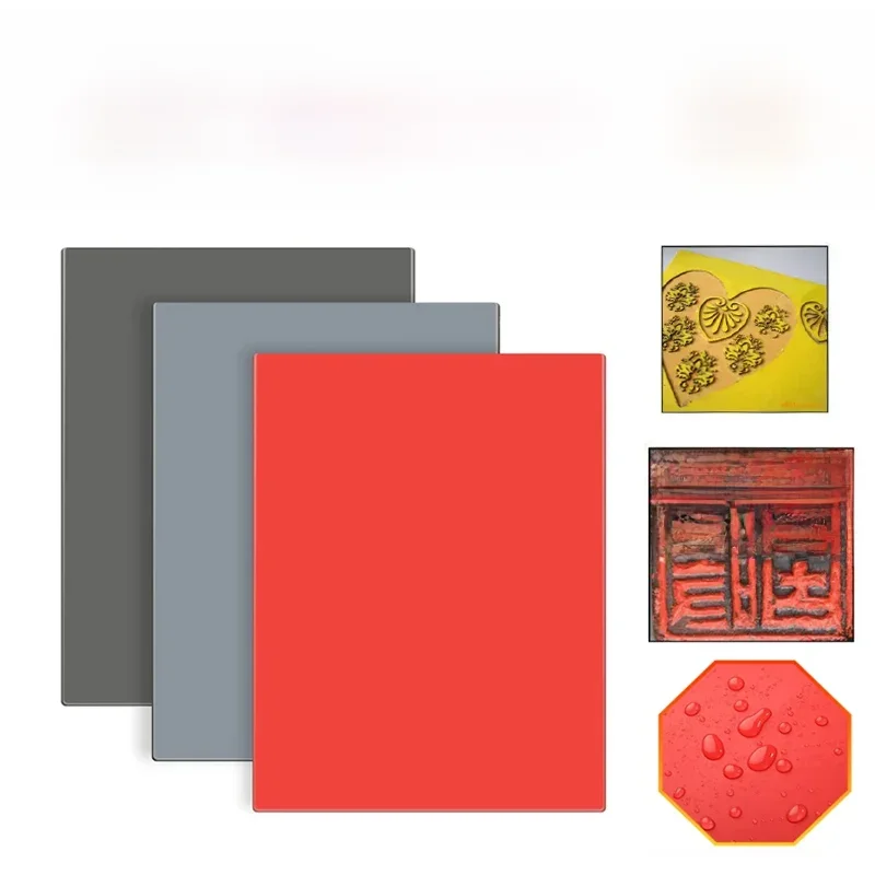 A4/A5 lasera arkusz gumowy z klejem wytrzymuje ścieranie oleju precyzyjne grawerowanie drukowanie pieczęć pieczęć do lasera DIY Art Design — zdjęcie produktu 7