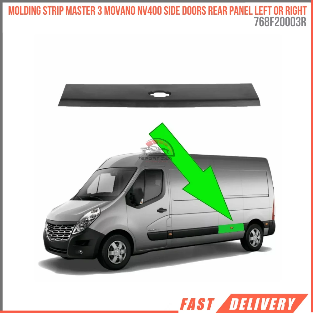 For Molding Strip Master 3 Movano NV400 Side Doors Rear Panel Left or Right OEM 768F20003R high quality reasonable price