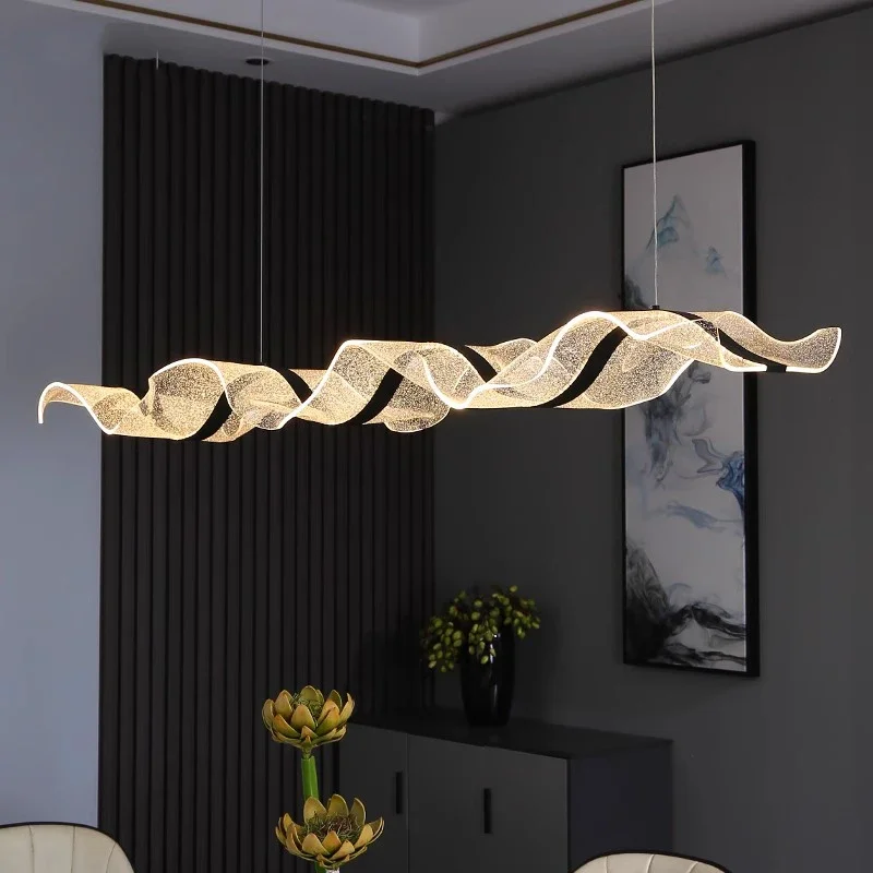 Nowoczesne oświetlenie LED do domu, lampy wiszące do salonu, żyrandole do jadalni, oświetlenie wewnętrzne. — 2