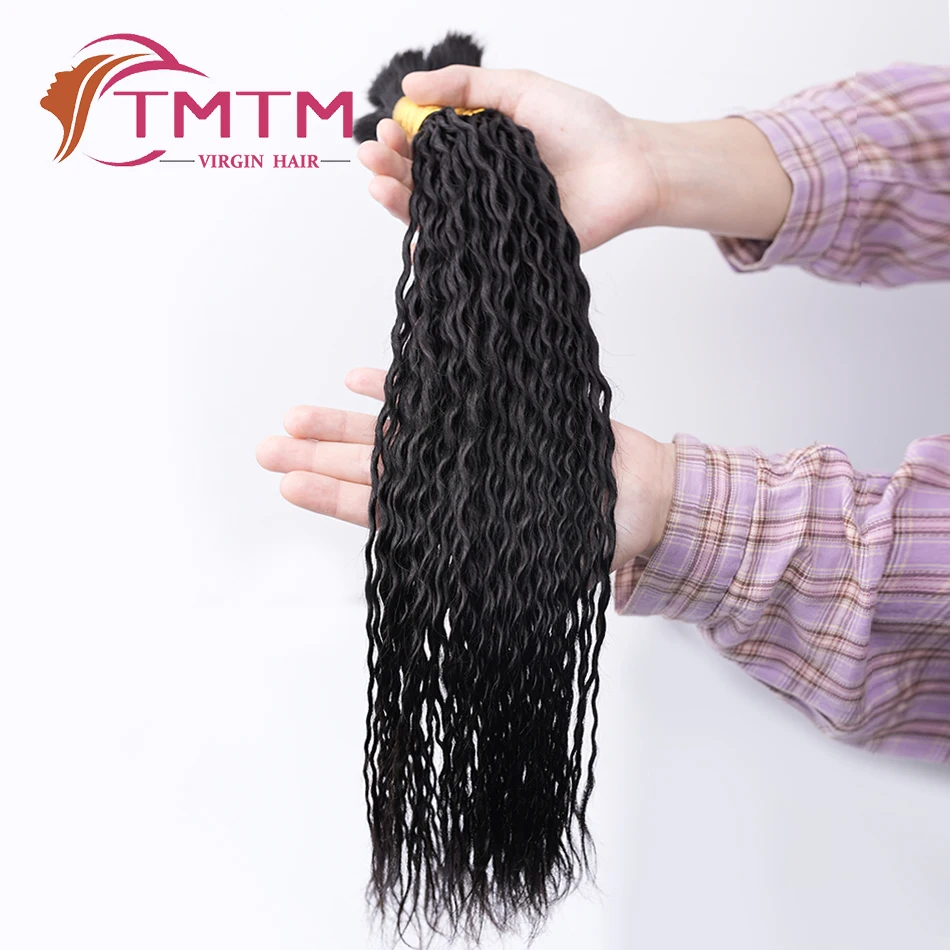 

Wet And Wave Human Hair Bulk For Braiding Water Curly Bundle No Weft 15-23 Inch Brazilian Virgin Hair Extensions Crochet Braids