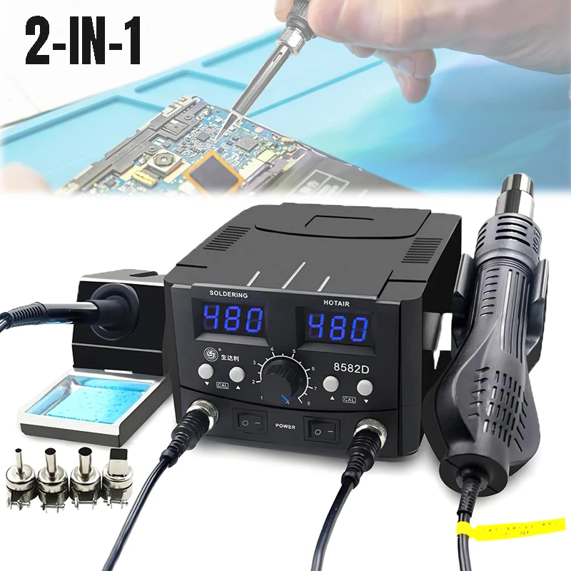 SL-8582D: La Estación de Soldadura 2 en 1 que Revolucionó mi Taller de Reparaciones Electrónicas