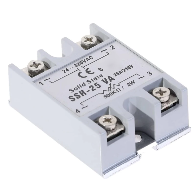 

10PCS SSR-25VA Single-Phase Solid State Relay Voltage Regulator 25A SSR25VA