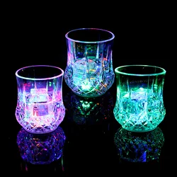 150ml LED Flashing Transparent Cup Whisky Wine Beer Water Pineapple Mug Beverage Drinking Glowing Bar Party Decorative Supplies