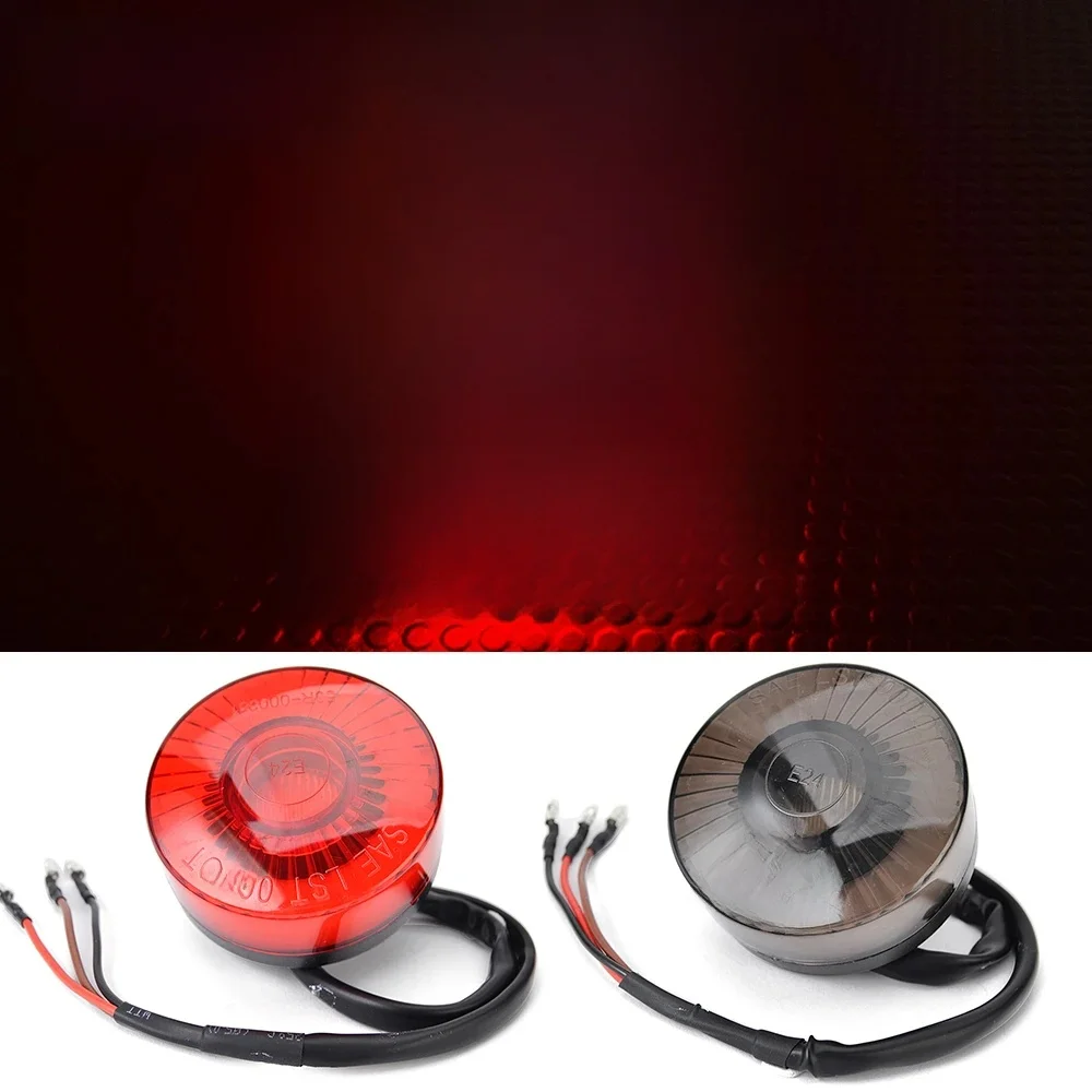 Motocyklowe tylne światło LED Tylne światło stopu Sygnały dla Harley Honda ATV UTV Rowery elektryczne Cafe Racer Chopper Bobber Scooter — zdjęcie 2