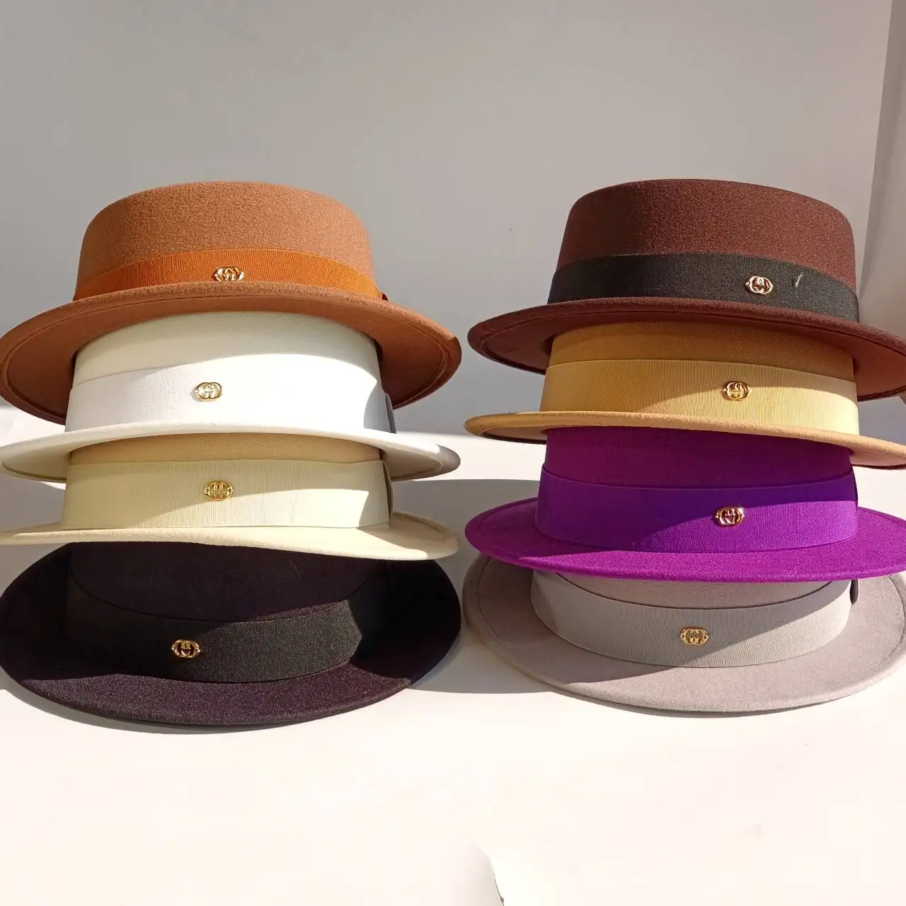 

Men's and women's wool felt hats fedora hats trilby hats and sun hats classic street fashion styles travel outdoor activities