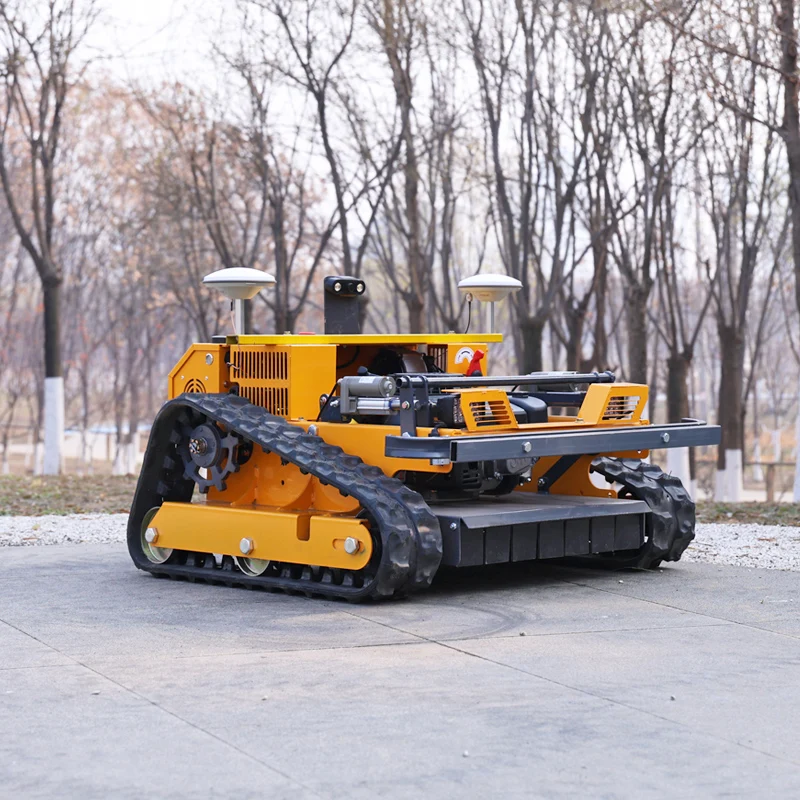 Customized Mini GPS Tracked Lawn Mower Remote-Controlled Device with 550mm Wide-Cut for Accurate Turf Trimming