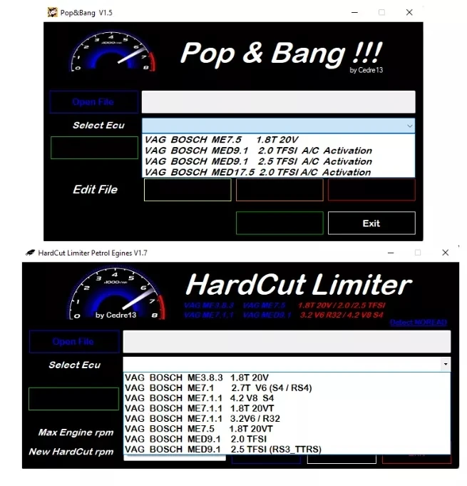 HardCut Limiter Diesel + Petrol Engines + Pop&Bang Software 3 IN 1 PACKAGE