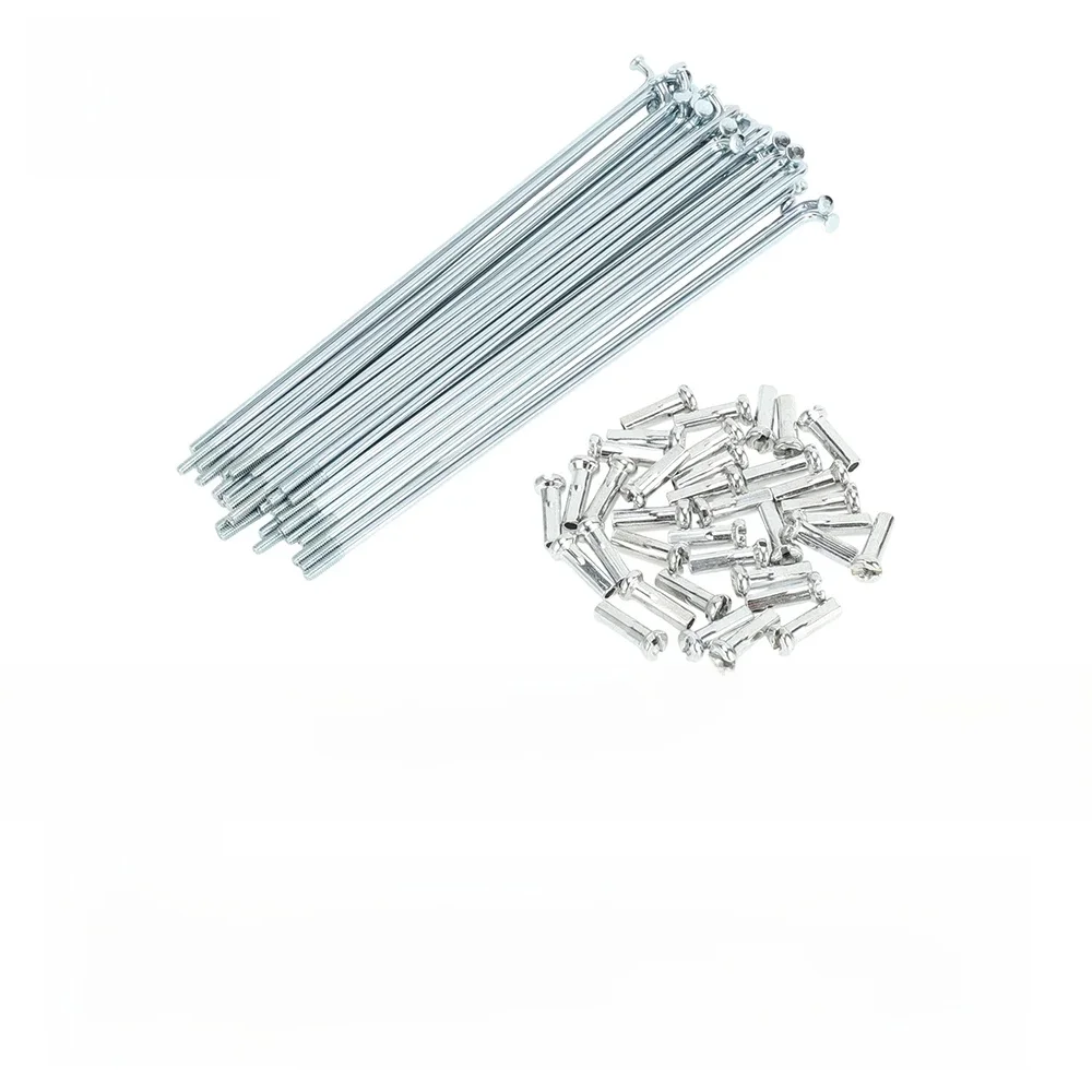 AliExpress X Autohaux X autohaux Bicycle Spokes Bike Wheel Spokes 14G 125mm 135mm 138mm 171mm 177mm 185mm 202mm 205mm Length Carbon Steel Galvanized
