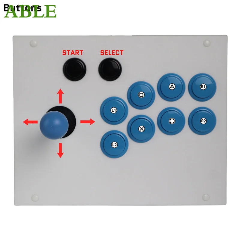 Arcade Joystick FightBox R4 Arcade Joystick All Buttons Hitbox Style Fight Box Joystick Game Controller for PS3/PS2/PC