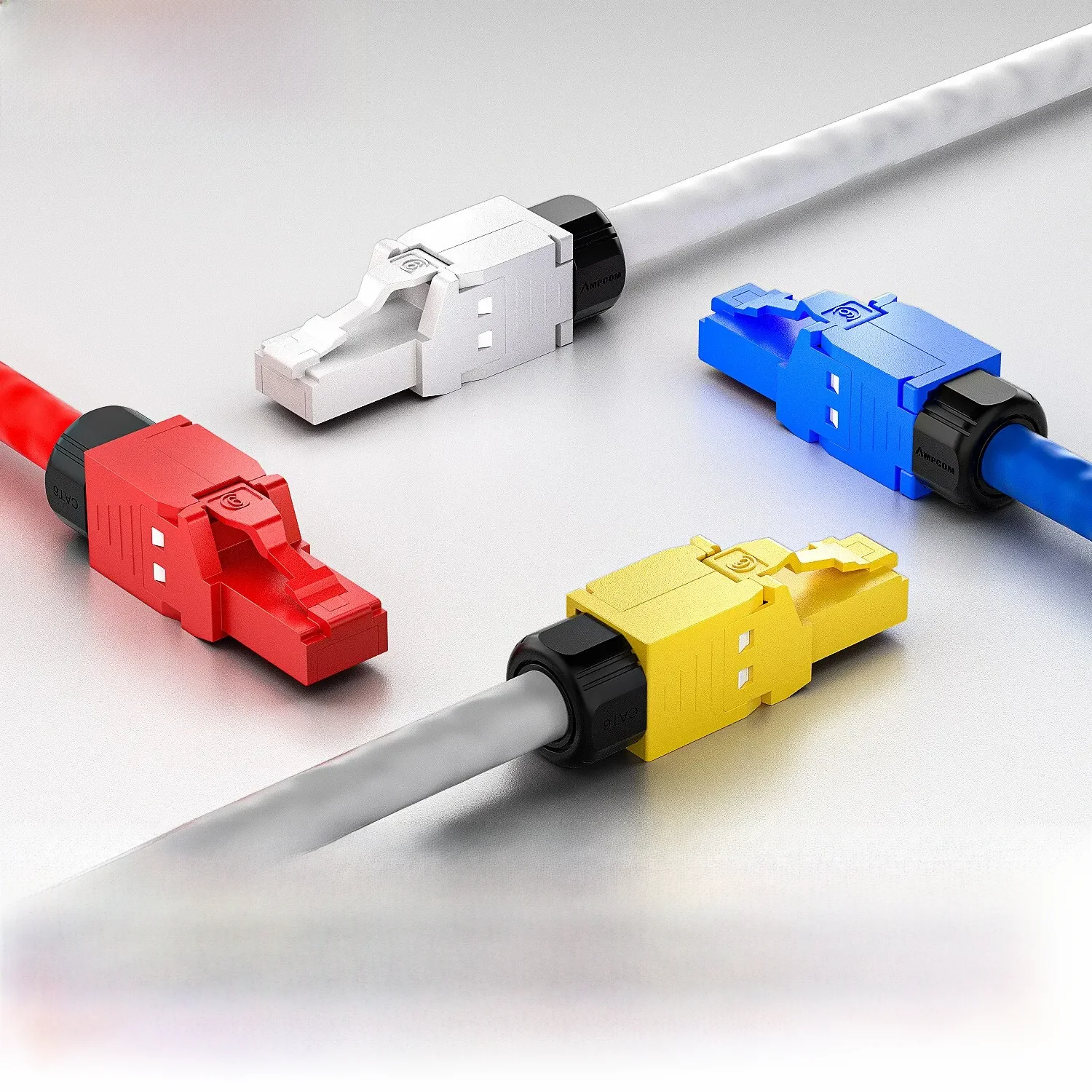 AMPCOM-Connecteurs modulaires RJ45 Cat6 CatsnapUTP Stecker, connecteur de réseau Donless, fiches Ethernet, câble, outils Internet gratuits