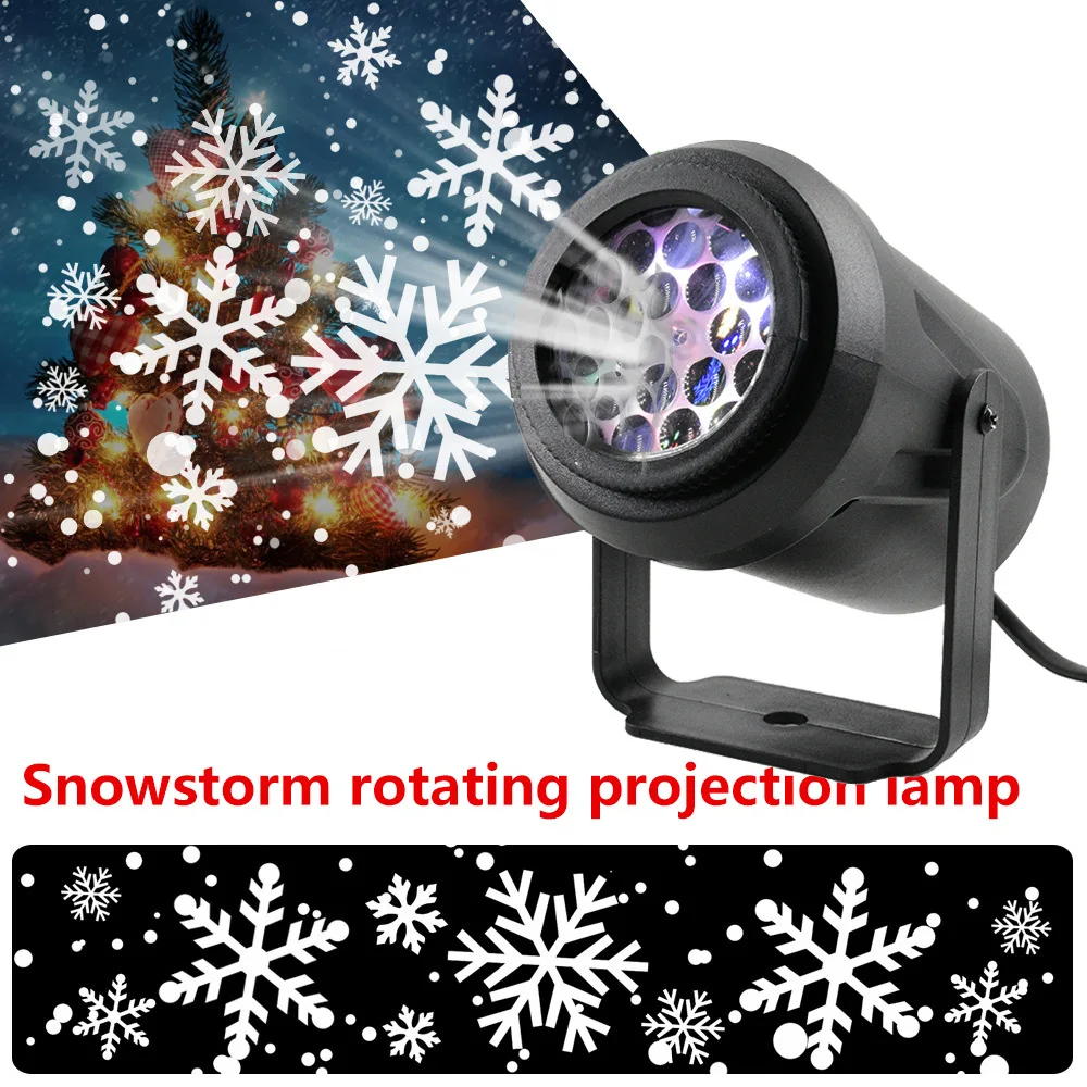 Christmas Projector Lights Holiday LED Projector Lights Christmas Decoration Snowflake Lights Party Stage Lights Garden Decorati