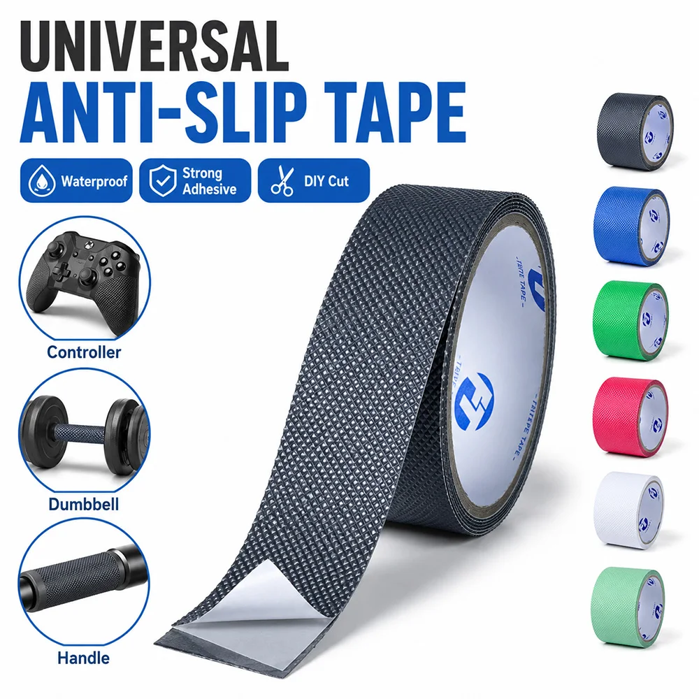 Fita antiderrapante – Impugnadura impermeável e antiderrapante para piso de banheiro, textura de diamante, tiras autoadesivas resistentes ao desgaste