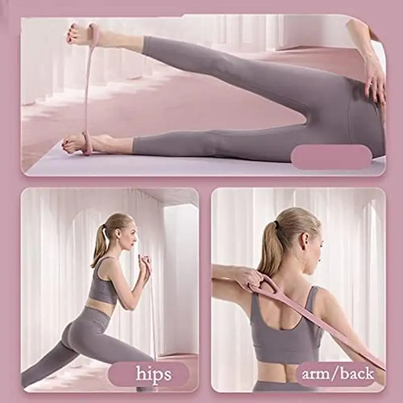 

4PC 8-Shape Resistance Bands Set Back Training Elastic Exercise