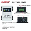 Solar Charge Controller MPPT 12V-48V Auto 30A 45A 60A 100A 150V LCD Touch For Lifepo4 Lithium GELLead Acid Home Solar Panel 4