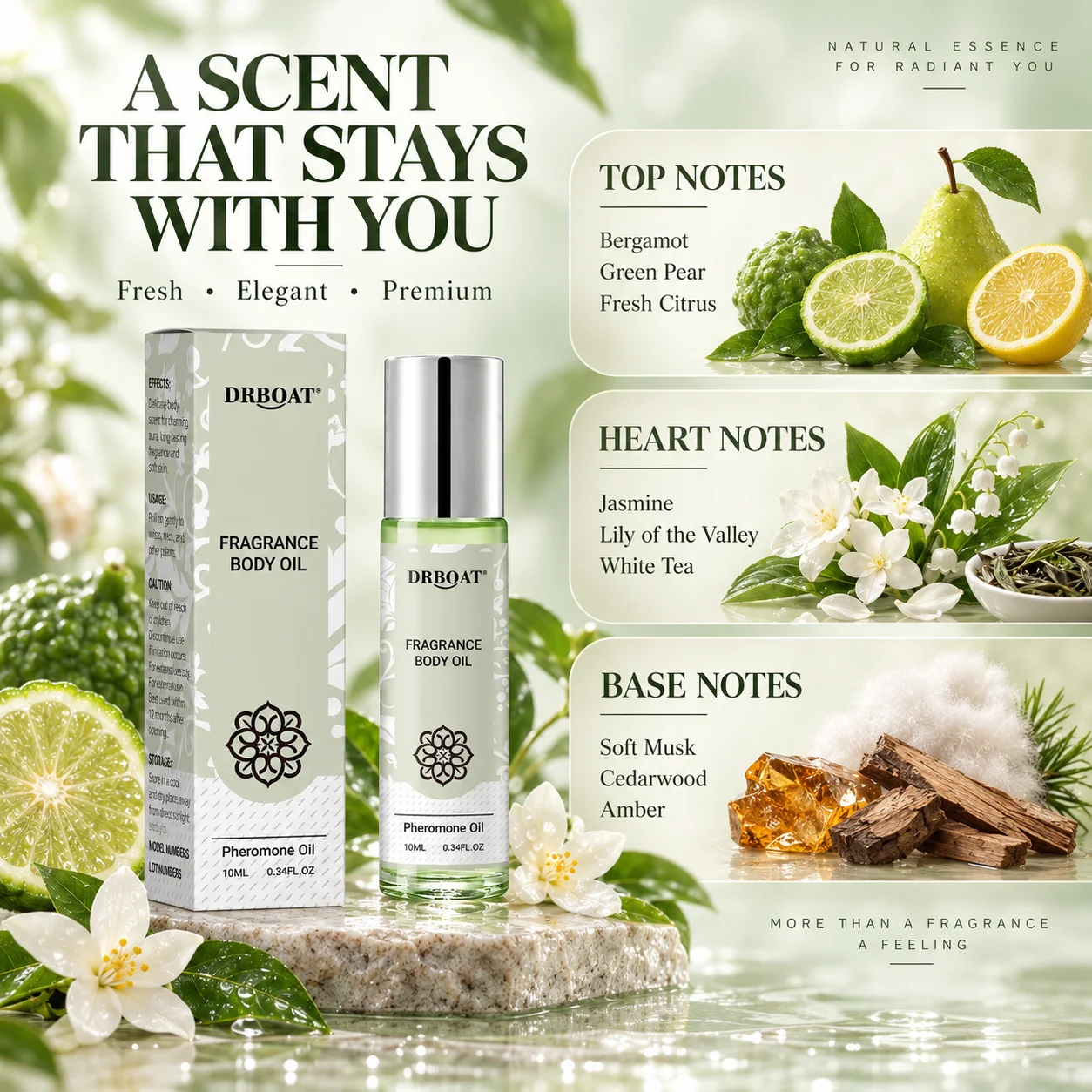 Fresh Jasmine Perfume Oil Roll - Perfume Jasmine Fragrance review and price