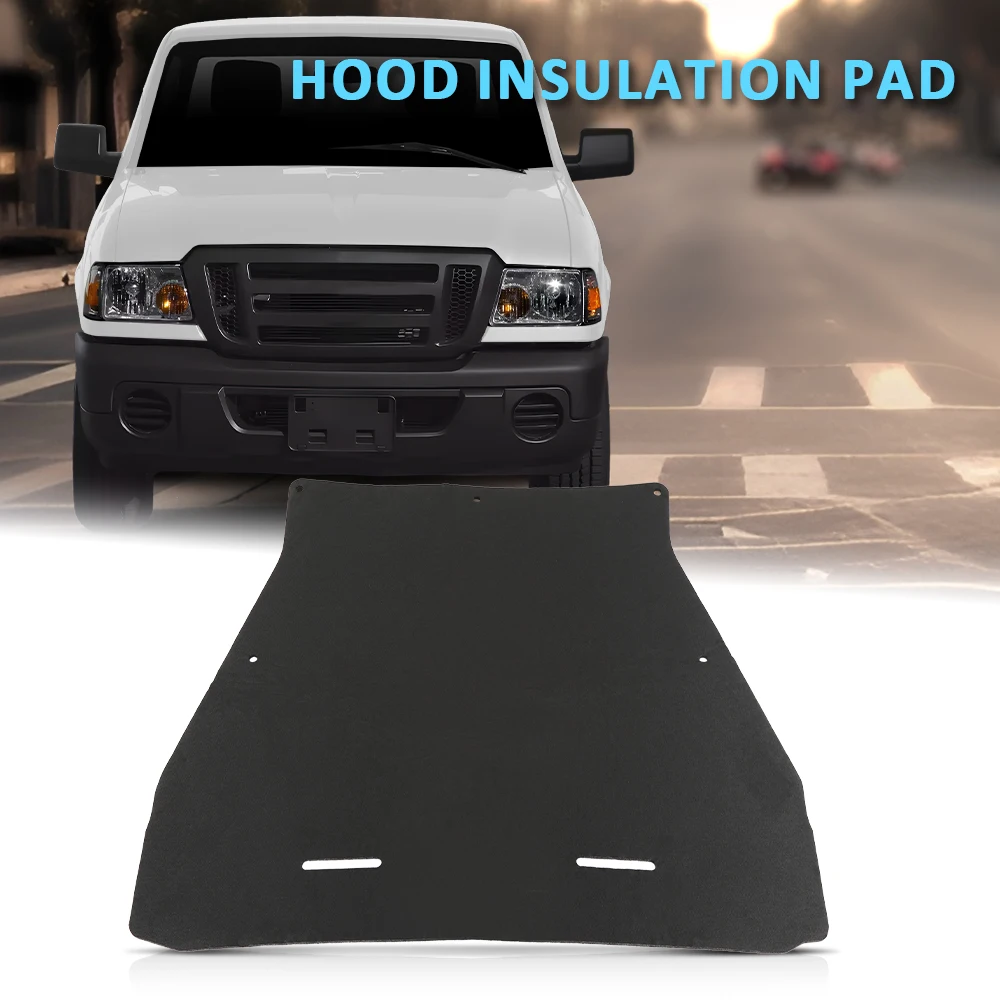 

Новая изоляционная накладка на капот, подходит для Ford Ranger 2006, 2007, 2008, 2009, 2010, 2011, 21, 1/2 дюйма с зажимами, черный питомец