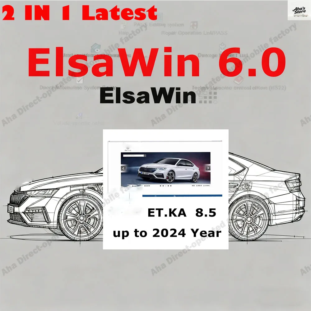 

Newest Car Repair Software Elsawin 6.0+ Etka 8.5 vehicle electronic parts catalog, suitable for European and American car models