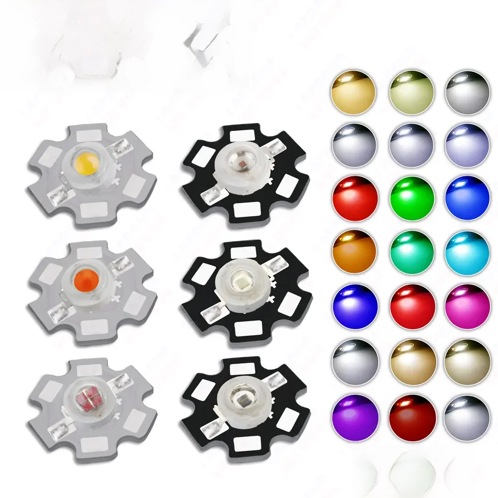 Wysokiej Mocy LED COB Chip 1W 3W 5W Ciepła Zimna Biel Czerwień Niebieski Zielony Żółty Pełne Spektrum 660nm 440nm Do Lamp Wzrostu Roślin i Akwariów — zdjęcie 2