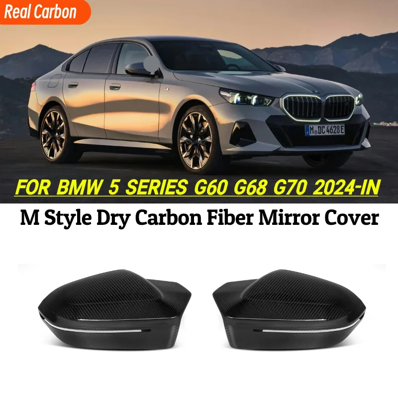 

M5 Style Gloss Black Mirror Caps Covers for BMW 5 Series G60 i5 2024+ 7 Series G70 2023+