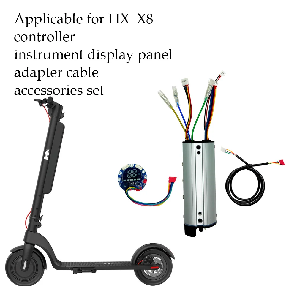 For HX X7/X8/X9 Electric Scooter 36V 20A Controller Dashboard Adapter Cable Throttle Update Accessories Replacement Parts Kit