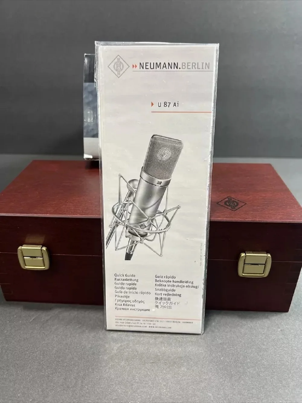 

ГОРЯЧАЯ ПРОДАЖА Студийный набор Neumann U87Ai, никелевый микрофон с коробкой EA87, амортизатор и экран, бесплатная доставка