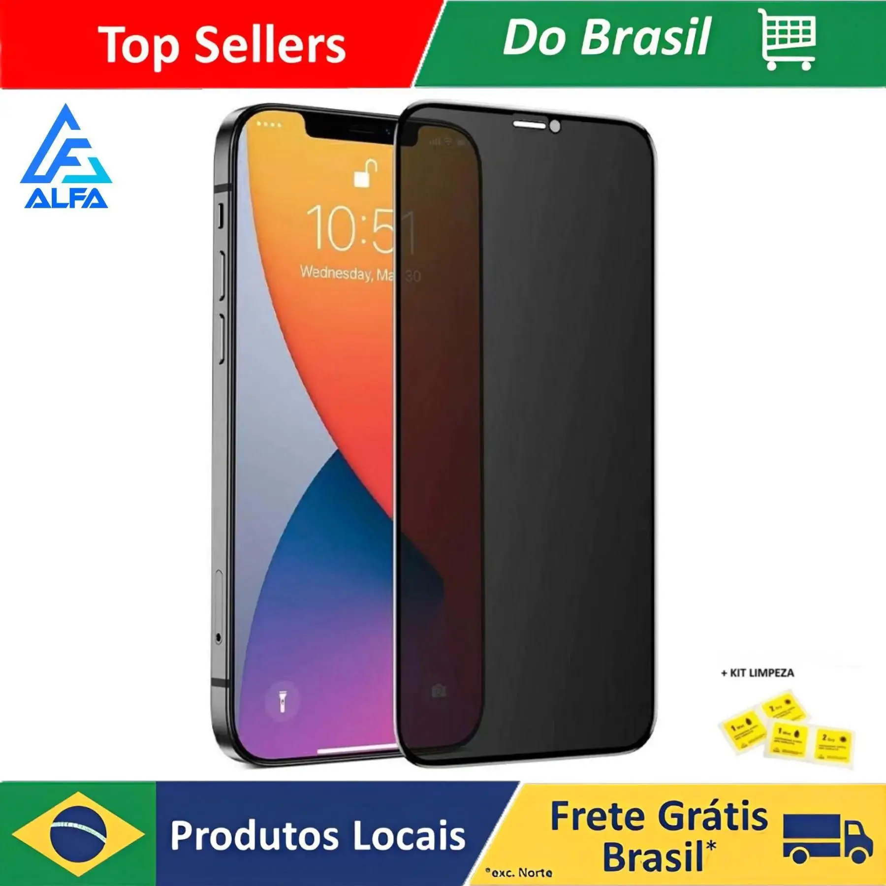 Película Vidro 3D Privacidade Anti Spy IPhone 6 6s 7 8 Plus X XS XR XSMAX 11 12 13 Pro Max