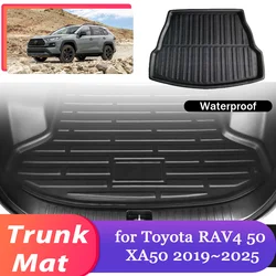 Car Trunk Mat for Toyota RAV4 50 XA50 2019~2025 2020 2021 Luggage Waterproof Rug Cargo Boot Pad Liner Carpet Cover Accessories