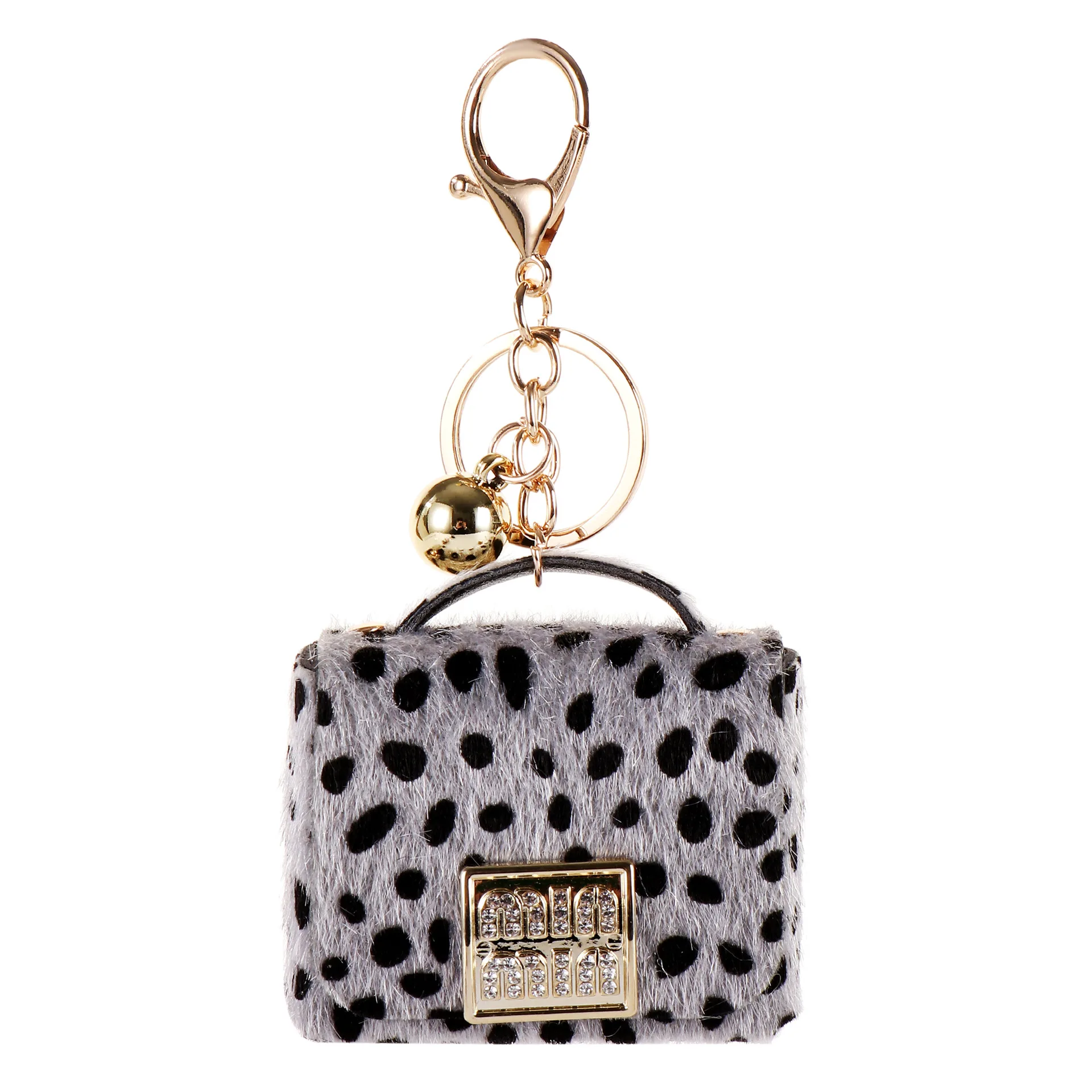 Leopard print mini bag keychain bag accessories