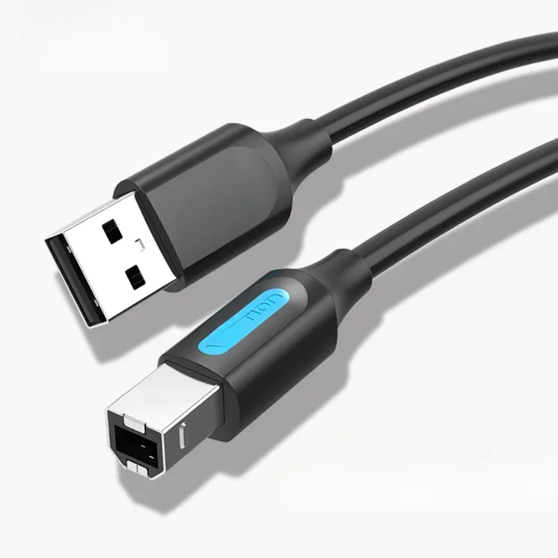 Vention USB-Druckerkabel, USB-Stecker auf A-Stecker, USB 2.0-Kabel für Canon Epson HP ZJiang Etikettendrucker, USB 2.0-Druckerkabel