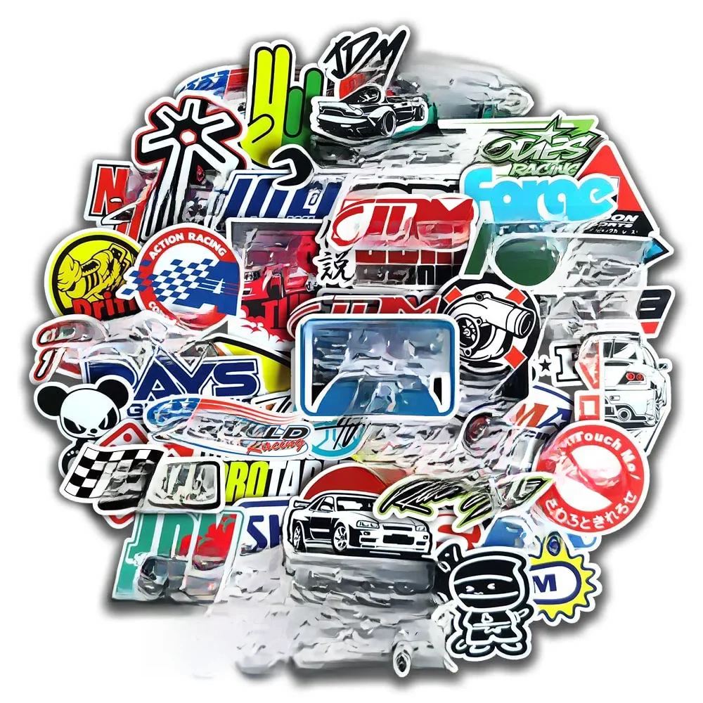 AliExpress 10/20/50/100pcs Cool JDM Stickers Auto Car Modify Motorcycle Scooter Bike Skateboard Laptop Graffiti