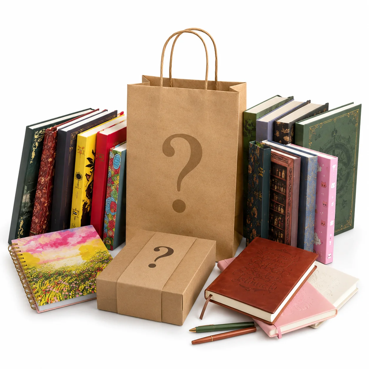 1-2 Random English Books Mystery Box, Blind Date With a Book, Surprise Reading Bundle, Assorted Book Lover Gift for Readers