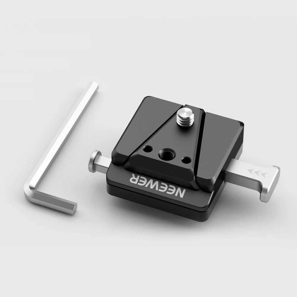 NEEWER Placa trasera de lente de rosca de 37 mm para iPhone 15 Pro Cage iPhone 15 Pro Max Jaula de teléfono, ajuste de lente de teléfono a presión de liberación rápida