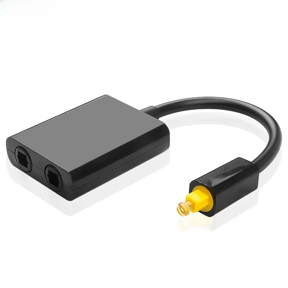 2-drożny optyczny rozdzielacz SPDIF Digital Toslink, kabel rozdzielający z 2 wejściami i 2 wyjściami, adapter optyczny do głośników, telewizora, PS4, DVD — zdjęcie produktu 7