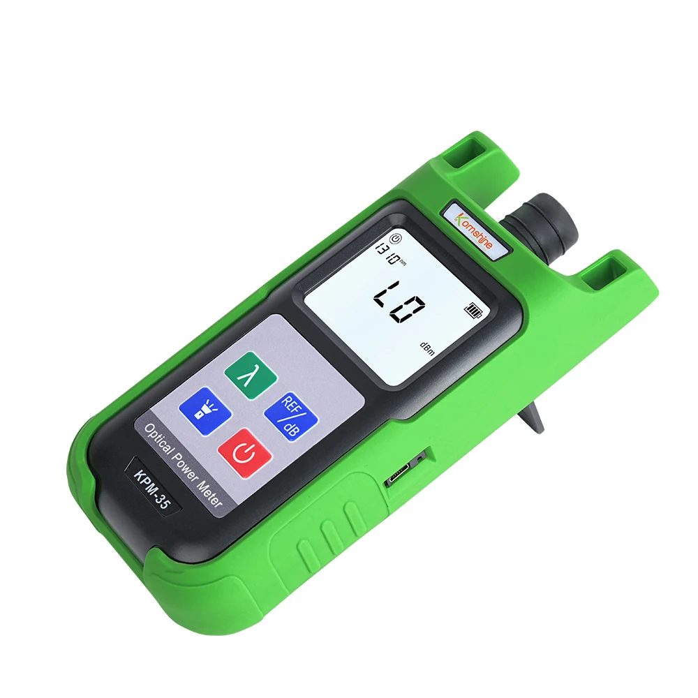 KomShine KPM-35 Optical Fiber Power Meter -70-+10dBM -50-+26dBm OPM FTTH Tool Tester 7 wavelength detection