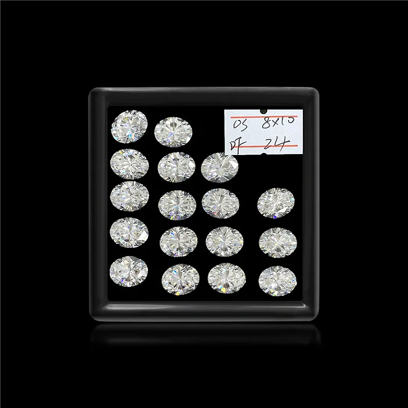 

Beautiful Oval Cut VVS1 Moissanite Diamonds 0.5/1.0/2.0 Cts For Jewelry Making With GRA Report