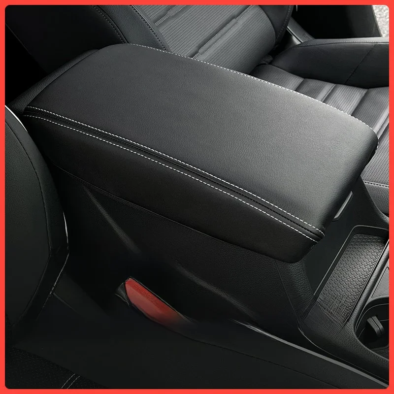 Akcesoria do Honda CRV 2018 CR-V 2017-2022 2024 2025 2026 Pokrowiec na podłokietnik konsoli środkowej samochodu, skórzana osłona ochronna, wykończenie — zdjęcie 2