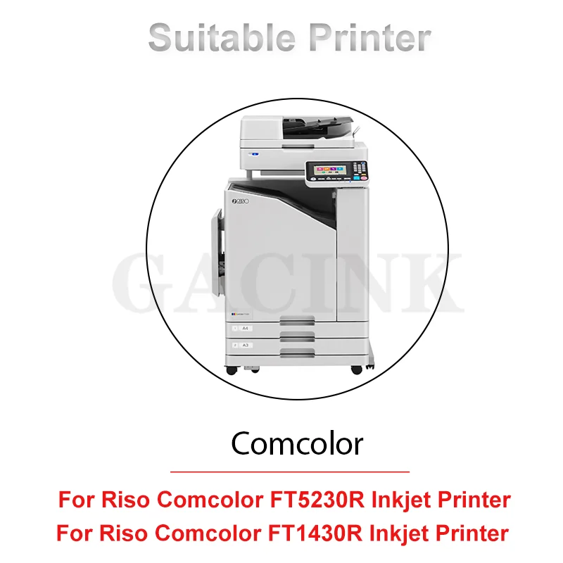 For Riso S-8929 S-8930 S-8931 S-8932 Compatible Ink Cartridge With 1000ML Pigment Ink For Riso Comcolor FT5230 FT1430 Printer