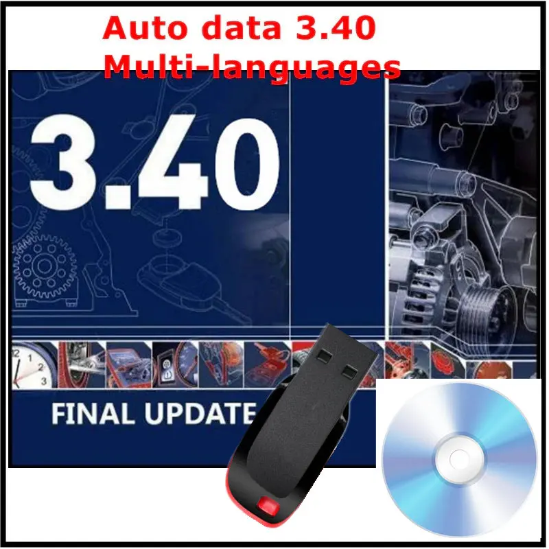 2024 Hot Sale Auto Data 3.40 Auto Repair Software Autodata 3.40 Multi-languages Automotive Car Tool Software Free remote install