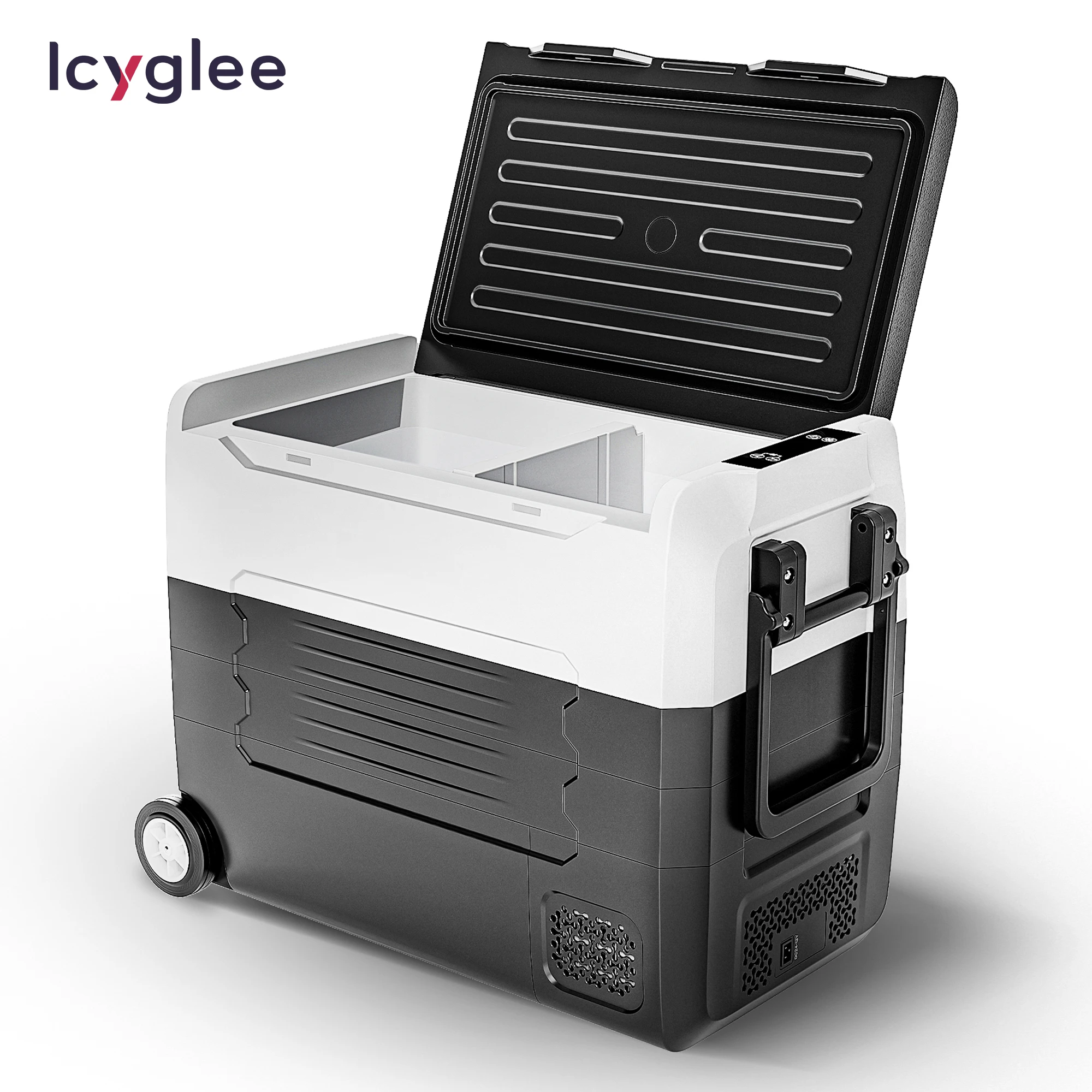 ICYGLEE 12V 35/45/55L Portable Car Refrigerator Compressor Mini Fridge Freezer Cooler Ice Box Keep Cool for Camping Fishing