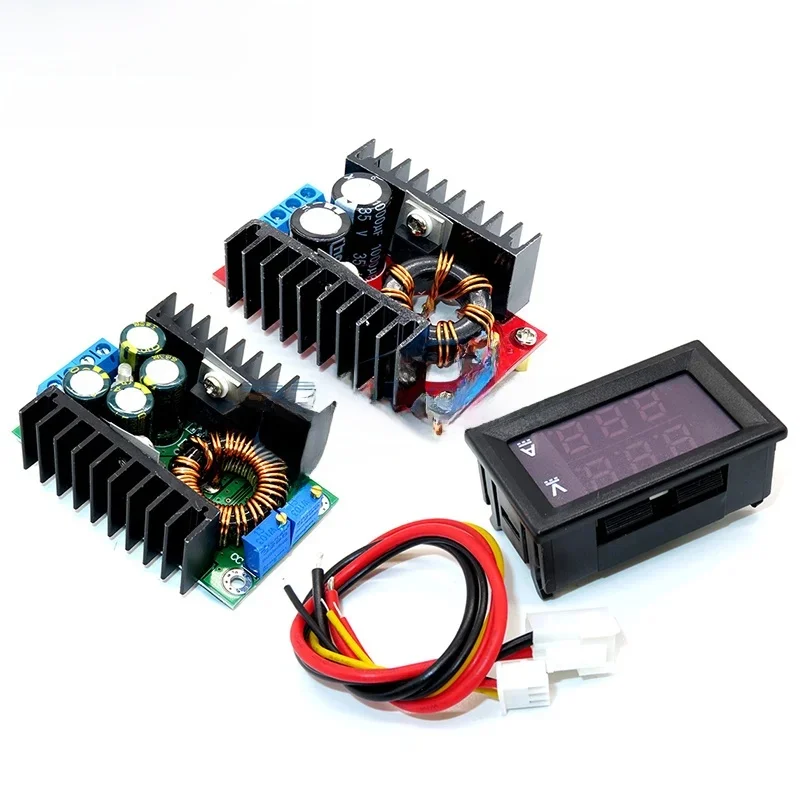 Przetwornica DC 150W Boost / 9A 300W Step Down Buck Moduł zasilania DC 0-100V 10A Cyfrowy woltomierz Amperomierz Podwójny wyświetlacz — zdjęcie 2