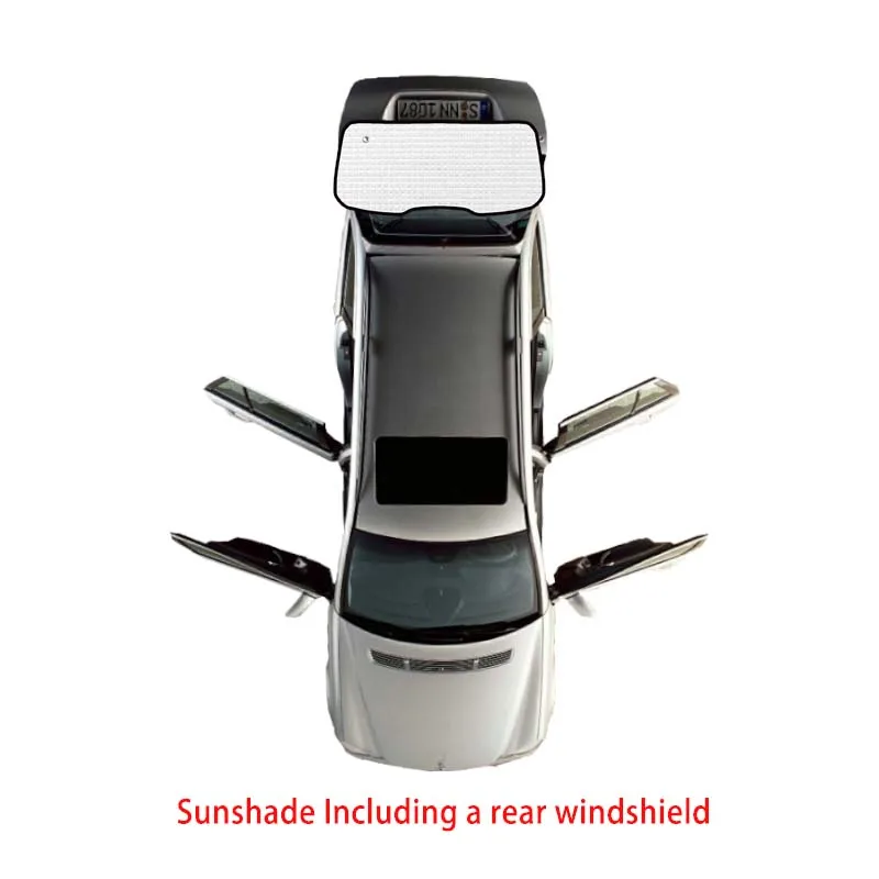 Windshield Sun Shade – Fits Jeep Grand Cherokee 2011-2021 – Foldable UV Block (Silver)