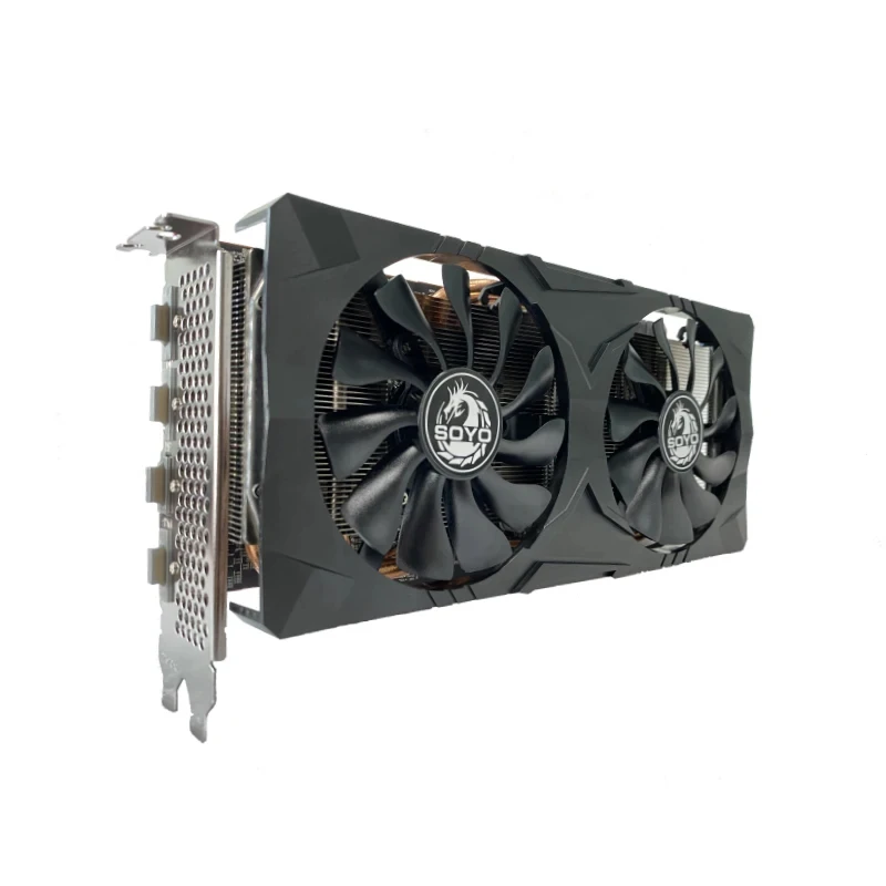 Usado soyo amd rx5700xt 8gb placa gráfica jogos gddr6 256bit pci express 4.0 × 16 radeon gpu computador placa de vídeo